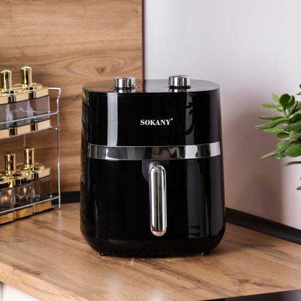 Аерогриль-фрітюрниця SOKANY 6.5 літрів 1500 Вт, чорна SK10024 2114460277 фото