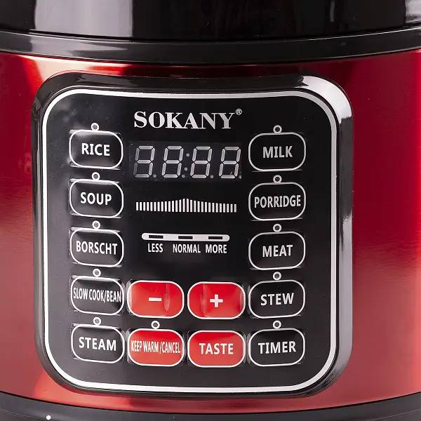 Мультиварка електрична Sokany 1000 Вт на 5 л з антипригарним покриттям SK-2402 SK-2402-5L фото