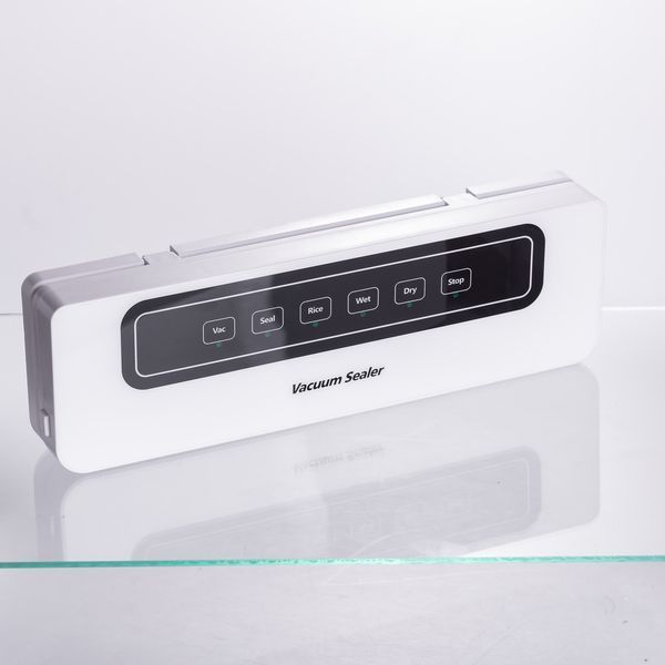 Вакууматор побутовий + 10 пакетів 120 Вт 5 режимів роботи Білий HP-11-18 HP-11-18 фото