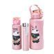 Набір пляшок 3 в 1 Панда з поїлкою і ручкою 0.3 (л) 0.7 (л) 2 (л) рожевий HPZSB120014P 2074037810 фото 1