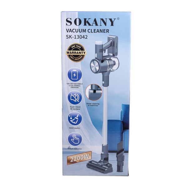 Пилосос ручний для дому акумуляторний 2200 Вт Sokany SK-13042 SK-13042 фото