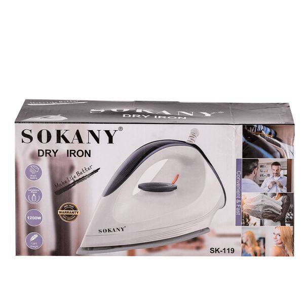 Праска з парою для дому Sokany якісна керамічна 1200 Вт SK-119 SK-119 фото