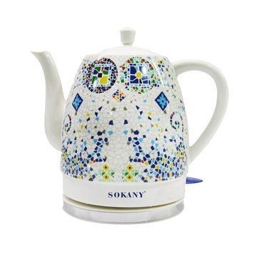 Електричний чайник Sokany SK-09008 1,5 літра безшумний Білий 2355584681 фото
