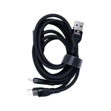 Кабель для зарядки 3-in-1 microUSB/Type-C/Lightning UR521 2140008481 фото