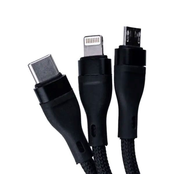 Кабель для зарядки 3-in-1 microUSB/Type-C/Lightning UR521 2140008481 фото