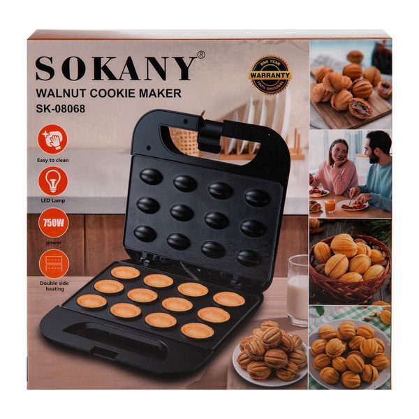 Електрична горішниця Sokany 750 Вт з антипригарним покриттям SK-08068 2355584693 фото