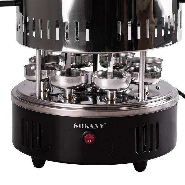 Електрошашличниця вертикальна Sokany SK6113 на 8 шампурів 1500 Вт 2025826957 фото