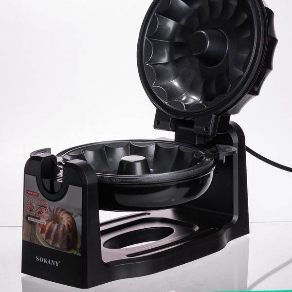 Кексниця електрична 1800 Вт з антипригарним покриттям 37&times;17&times;18 (см) Чорна SK-BBQ-837 SK-BBQ-837 фото
