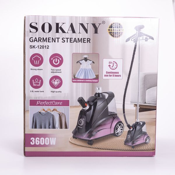 Підлоговий відпарювач для одягу Sokany 3600 Вт пна 2.8 літри SK-12012 SK-12012 фото