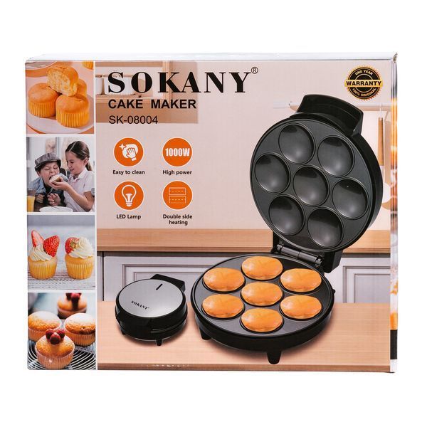 Кексниця електрична Sokany SK-08004 7 мафінів 1000 Вт 2144225838 фото
