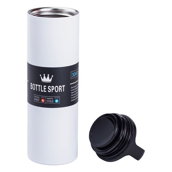 Термос металевий 500 мл Bottle Sport з вакуумною ізоляцією білий HPGM5009W HPGM5009W фото
